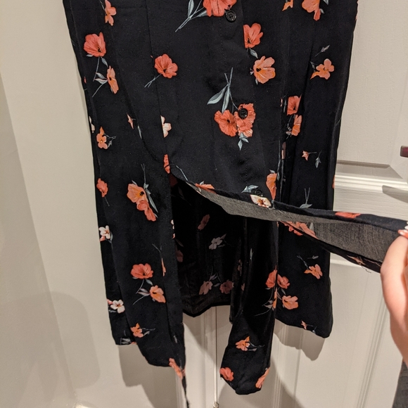 Floral H&M Midi Button Down Dress - Picture 2 of 4